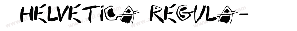 7 helvetica regula字体转换